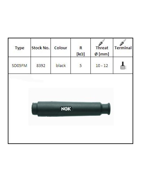 Pipa de Bujía NGK SD05FM 
