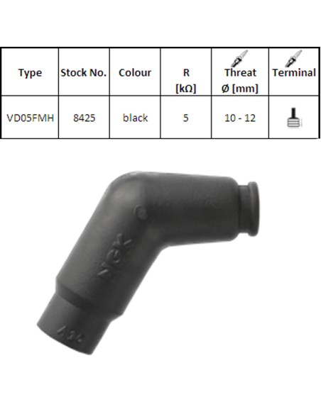 Pipa Bujía NGK VD05FMH 