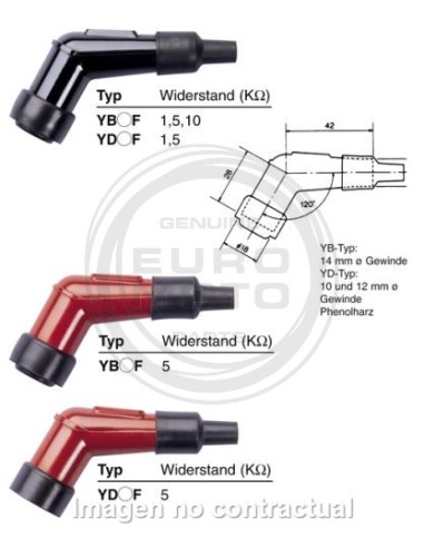Pipa de Bujía NGK YB05F 