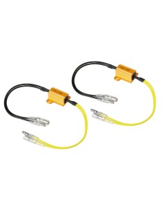 RESISTENCIAS PRECABLEADAS CON CONECTORES RÁPIDOS, 2 UDS. - 12V - 6 OHM - 25 W  2