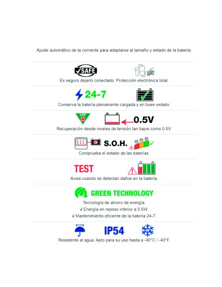 Cargador/Mantenedor Optimate Lithium 8S 5A 