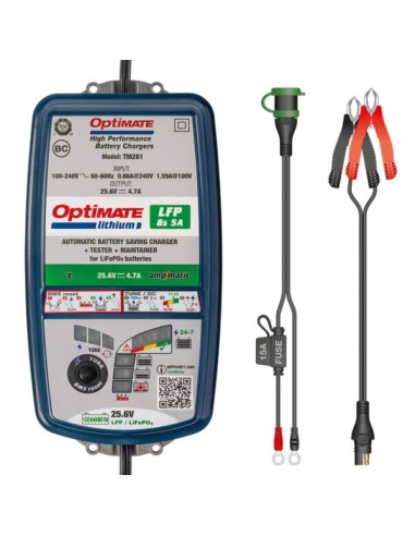 Cargador/Mantenedor Optimate Lithium 8S 5A 