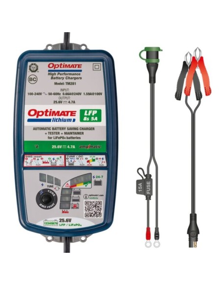Cargador/Mantenedor Optimate Lithium 8S 5A 