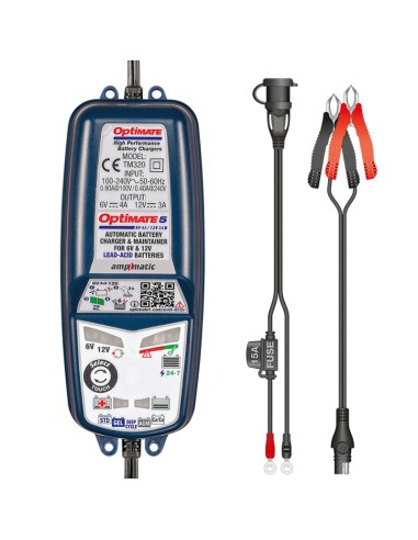Cargador/Mantenedor Baterías Optimate 5 6V-12V TM320 