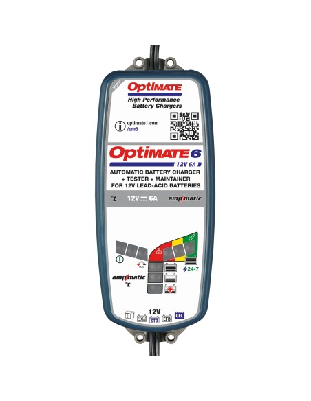 Cargador/Mantenedor baterías Optimate 6 AMPMATIC 6A TM-360 