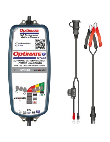 Cargador/Mantenedor baterías Optimate 6 AMPMATIC 6A TM-360 
