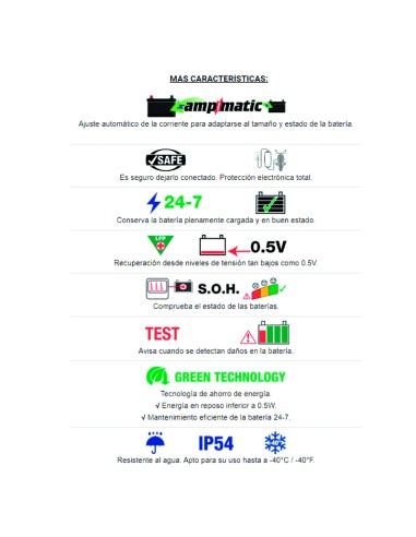 Cargador/Mantenedor baterías Optimate Lithium TM-390