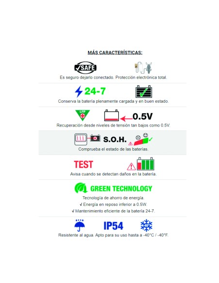Cargador/Mantenedor de baterías Optimate Lithium 4S 4 X 0,8A TM-484