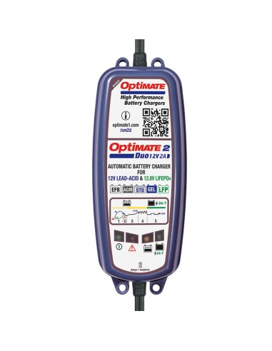 Cargador/Mantenedor Baterías Optimate 2 Duo TM-550 