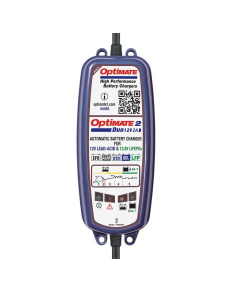 Cargador/Mantenedor Baterías Optimate 2 Duo TM-550 