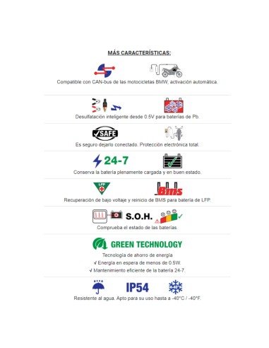 Cargador/Mantenedor baterías Optimate 4 Quad Program Premium TM630-PR 
