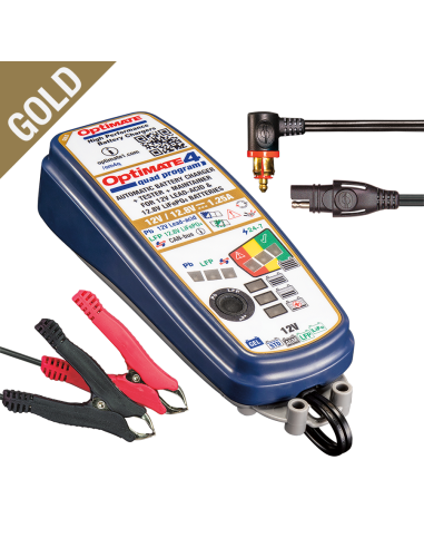 Cargador/Mantenedor baterías Optimate 4 Quad Program Premium TM630-PR 