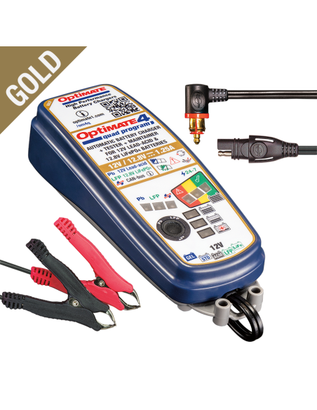 Cargador/Mantenedor baterías Optimate 4 Quad Program Premium TM630-PR 