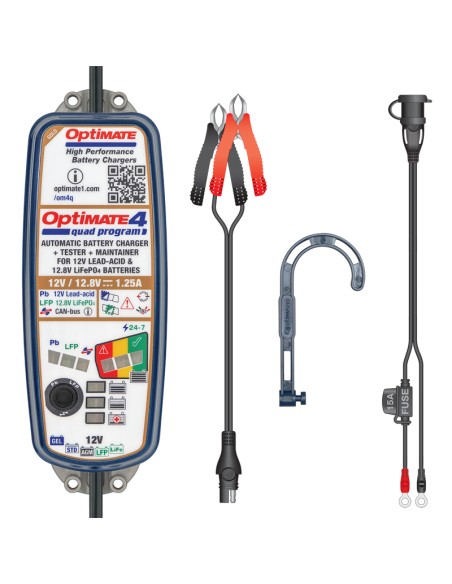 CARGADOR/MANTENEDOR BATERÍAS OPTIMATE 4 QUAD PROGRAM TM-630 