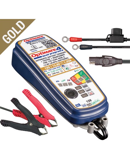 CARGADOR/MANTENEDOR BATERÍAS OPTIMATE 4 QUAD PROGRAM TM-630 