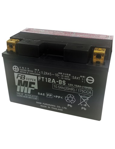 Batería Furukawa FT12A-BS Sin Mantenimiento