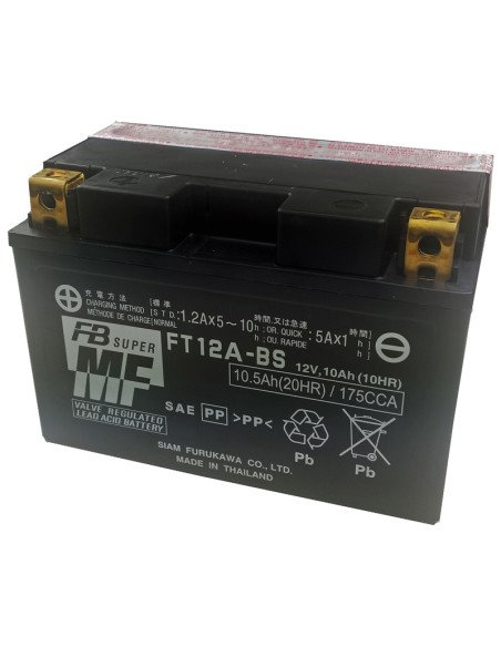 Batería Furukawa FT12A-BS Sin Mantenimiento