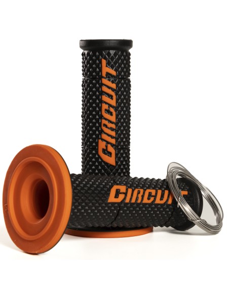 Puños Circuit V Negro / Naranja 