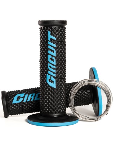 Puños Circuit V Negro / Azul 