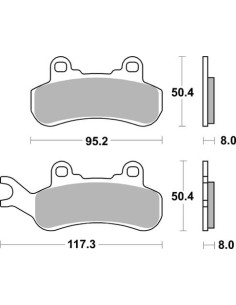 Pastilla de freno SBS P956-PSI 2