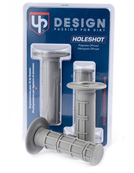 PUÑOS UP DESIGN HOLESHOT MX GRIS 22/24 115MM 