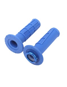 PUÑOS UP DESIGN HOLESHOT MX LOCK ON AZUL 22/24 120 MM  2