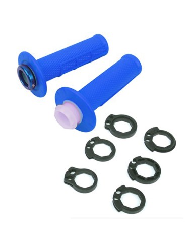 PUÑOS UP DESIGN HOLESHOT MX LOCK ON AZUL 22/24 120 MM 