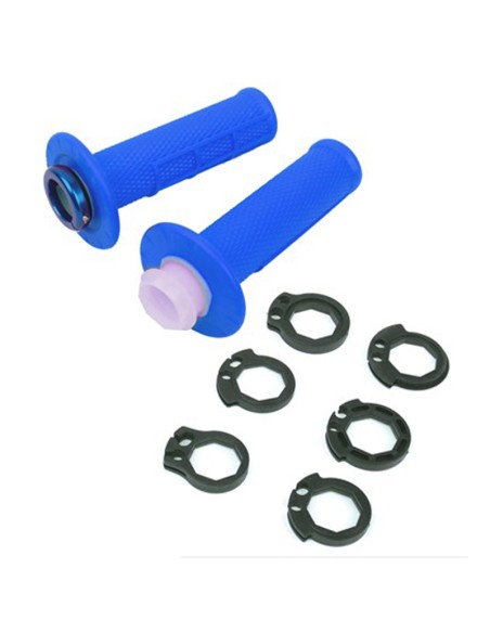 PUÑOS UP DESIGN HOLESHOT MX LOCK ON AZUL 22/24 120 MM 