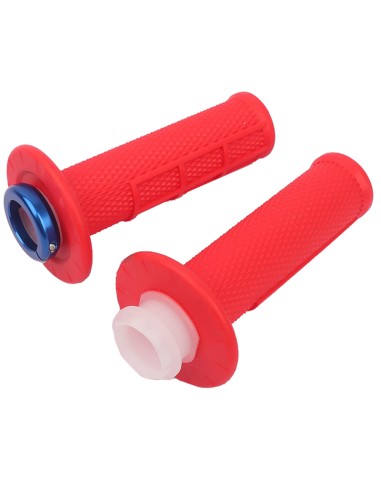 PUÑOS UP DESIGN HOLESHOT MX LOCK ON ROJO 22/24 120 MM 