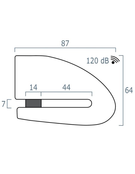 BLOQUEO DISCO XENA XX14 Acero Inoxidable 14mm 