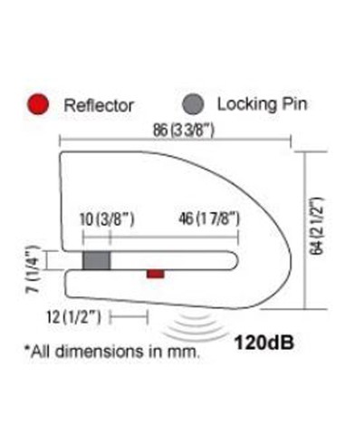 BLOQUEO DISCO XENA XX10 Color carbono 10 mm 