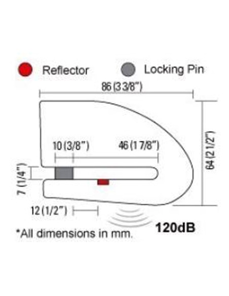 BLOQUEO DISCO XENA XX10 Color carbono 10 mm 
