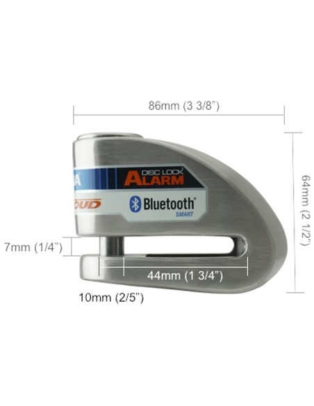 BLOQUEO DISCO XENA XX10 Bluetooth Acero Inoxidable 10 mm 
