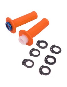 PUÑOS UP DESIGN HOLESHOT MX LOCK ON NARANJA 22/24 120 MM  2