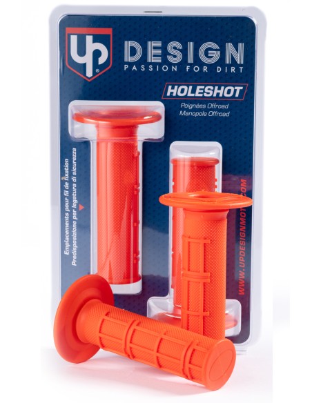 PUÑOS UP DESIGN HOLESHOT MX NARANJA 22/24 115MM 