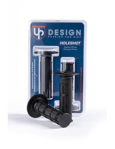 PUÑOS UP DESIGN HOLESHOT MX NEGRO 22/24 115MM 