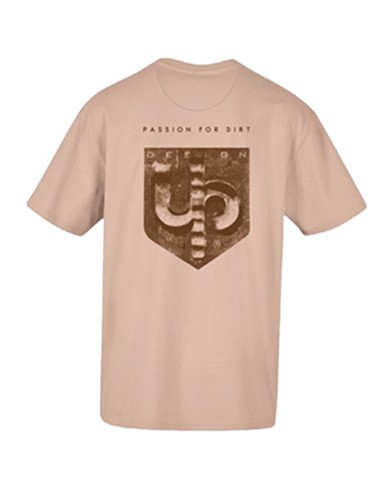 CAMISETA UP DESIGN TRACK BEIGE TALLA L 