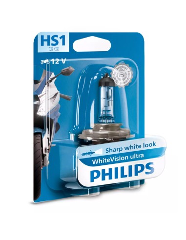 LAMPARA PHILIPS HALOGENA HS1 WHITEVISION ULTRA 12V 