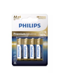 PILA PHILIPS PREMIUM ALKALINE AA (CAJA 12 BLISTERS 4 PILAS)  2