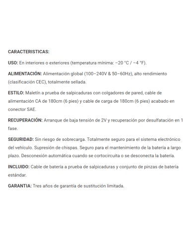Cargador/Mantenedor baterías Optimate 5 TM-220-4A