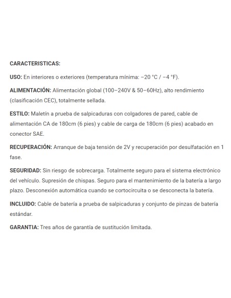 Cargador/Mantenedor baterías Optimate 5 TM-220-4A