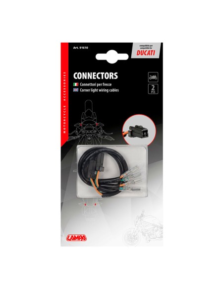 CONECTORES PARA INTERMITENTES, 2 UDS - COMPATIBLE PARA - DUCATI (TYPE 2) 