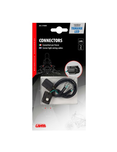 CONECTORES PARA INTERMITENTES, 2 UDS - COMPATIBLE PARA - YAMAHA (LED) 