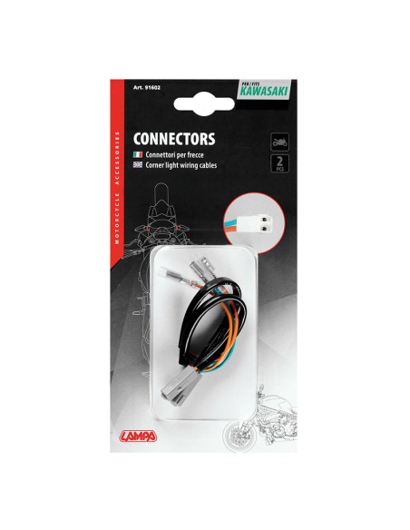 CONECTORES PARA INTERMITENTES, 2 UDS - COMPATIBLE PARA - KAWASAKI 