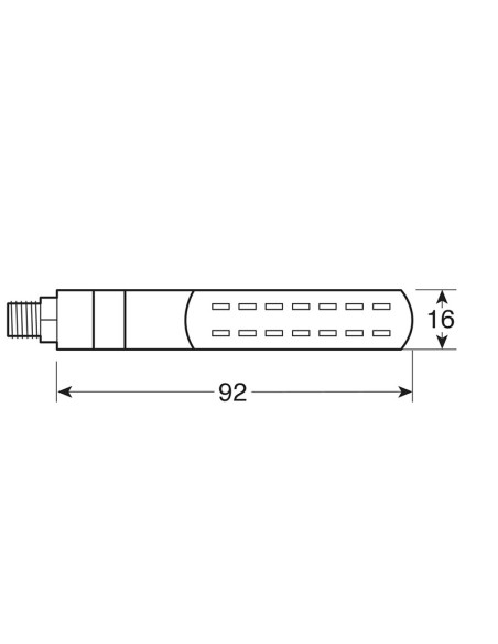 LINE SQ FRONT, INTERMITENTES DE LED SECUENCIAL Y LUZ DE POSICIÓN DELANTERA - 12V LED 