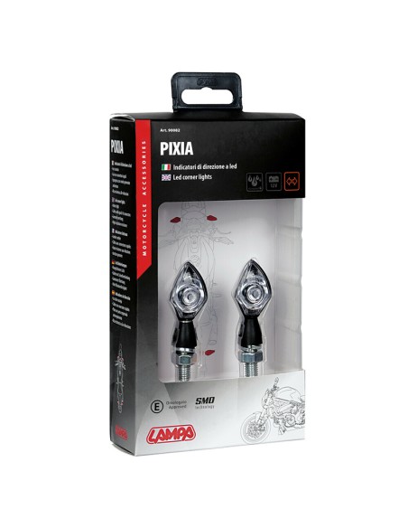 PIXIA, INTERMITENTES CON LED - 12V LED - NEGRO 