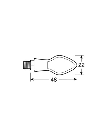 PIXIA, INTERMITENTES CON LED - 12V LED - NEGRO 