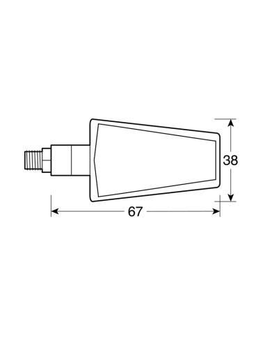 DUKE, INTERMITENTES CON LED - 12V LED - NEGRO 
