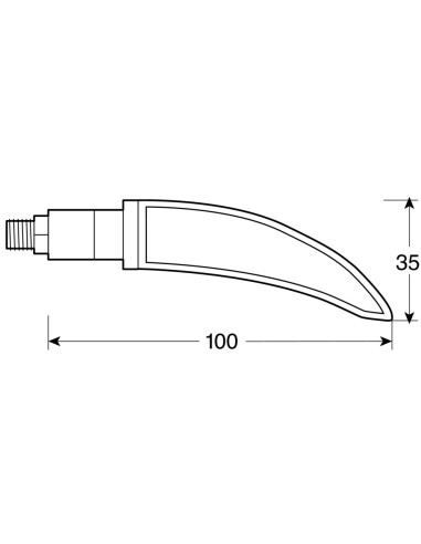 KATANA, INTERMITENTES CON LED - 12V LED - NEGRO 