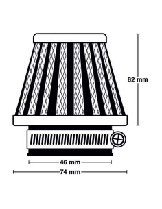 Filtro potencia Meiwa 46 mm  2